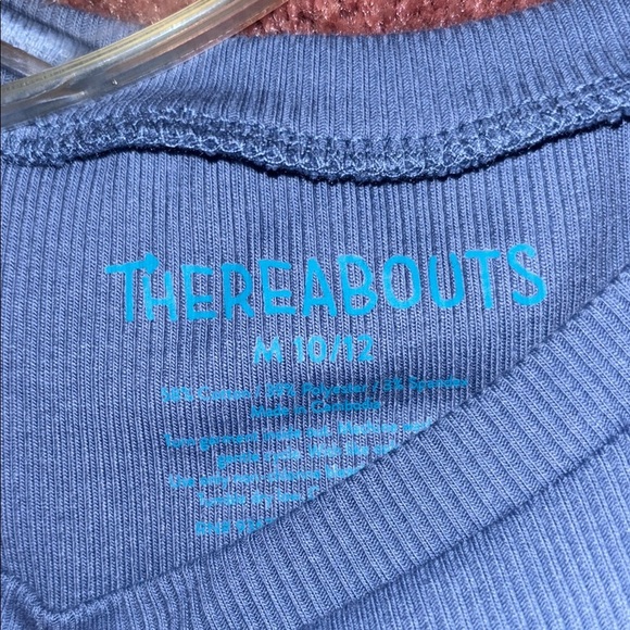 GIRLS / Therabouts Girls Blue Shirt with Ruffles - Picture 2 of 3